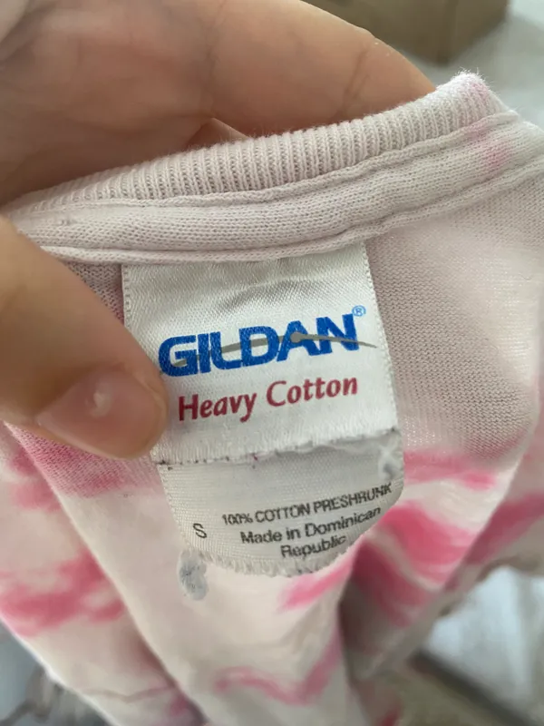Gildan Pink Tie Dye Tee - Image 5
