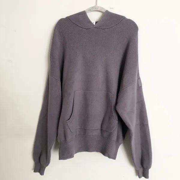 Alo Yoga Scholar Hooded Sweater Fog M - Image 3
