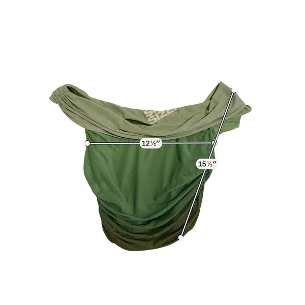Bardot Aurelia Mesh Off Shoulder Top Womens Medium Green Ombre Y2K Fairy Rave - Image 6
