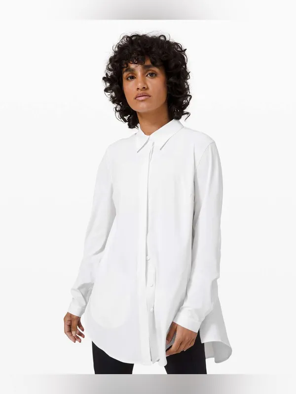 Lululemon Ivory Lululemon In the Moment Tunic Shirt Size 10‎ - Image 15