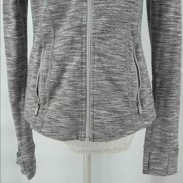 Lululemon Define Jacket Size 8 Wee Are From Space Ice Grey Alpine Full Length - Image 5