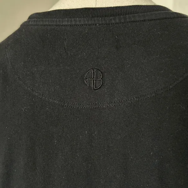 Anine Bing Tanner Sleeveless Organic Cotton Dress Cuffed Sleeves Black Size XS - Image 5