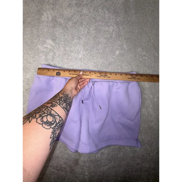 Comfrt‎ Pastel Sweat Shorts Womens 3xl Lavender Purple Fleece Collection Edit - Image 8