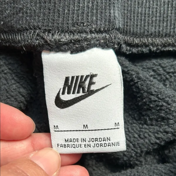 Nike Black Joggers with White Logo - Image 2