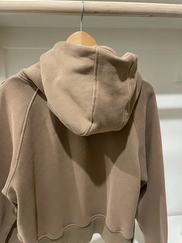 Half zip up hoodie Medium Brown - Image 6