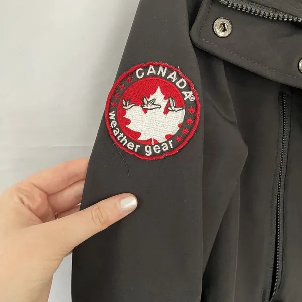 Canada‎ Weathergear black mid thigh winter coat warm pockets women's size Medium - Image 3