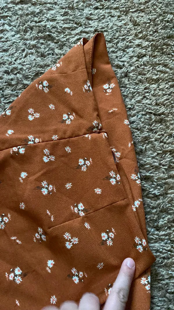 Orange Aeropostale Floral Pencil Skirt - Image 4