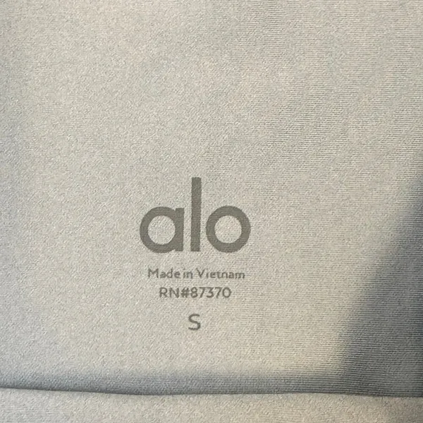 Alo Yoga Airlift High Rise Gray Ankle Length Leggings Gym Workout Women’s Small - Image 3