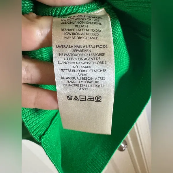 NWT Maeve Ribbed One-shoulder‎ Sweater Tank In Greenx XS - Image 6