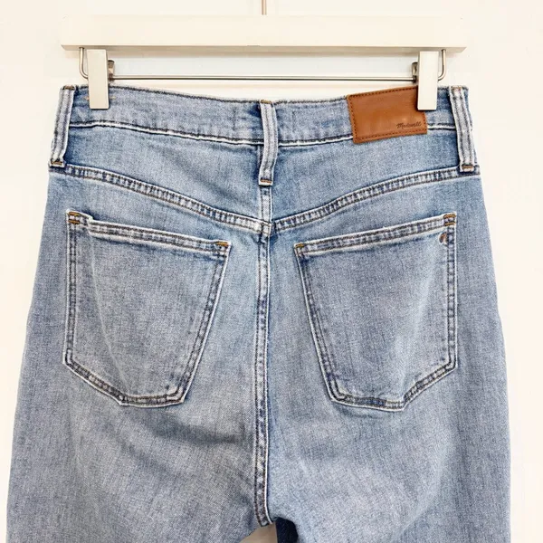 Madewell Boyjean Jeans Size 26‎ Blue Elkhart Wash High Rise Slim Crop Capsule - Image 10