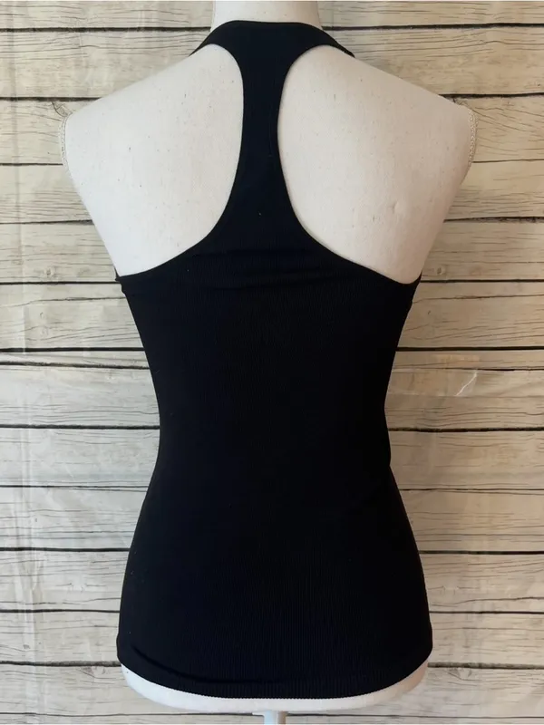 Intimately By Free People Black Ribbed High-Neck Tank Top - Image 3