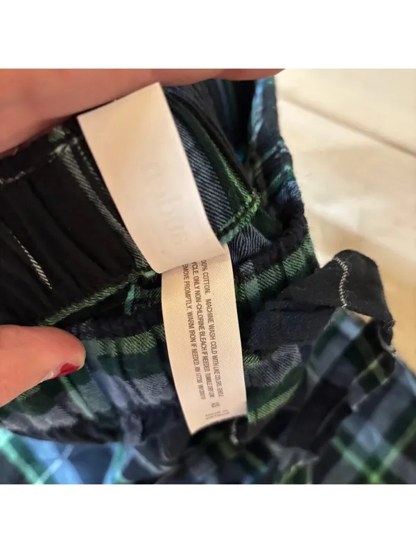 Auden NWT Women's Blue Plaid Flannel Pajama Sleep Shorts Size XS - Image 6