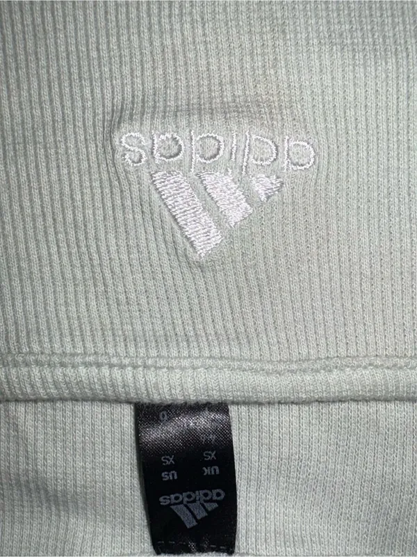 Adidas Ribbed Crop Tank Top in Mint XS - Image 2