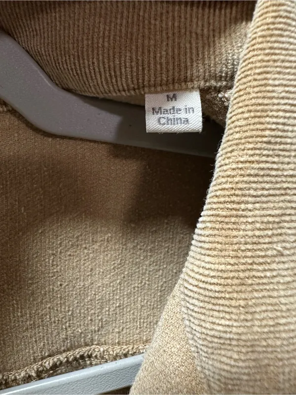 Umgee Frayed Hem Utility Jacket in Tan - Image 3
