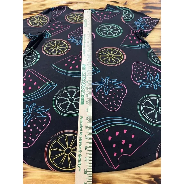 Lularoe Fruit Size‎ Large Classic T Shirt Neon Print Preppy Beach Travel Women - Image 5