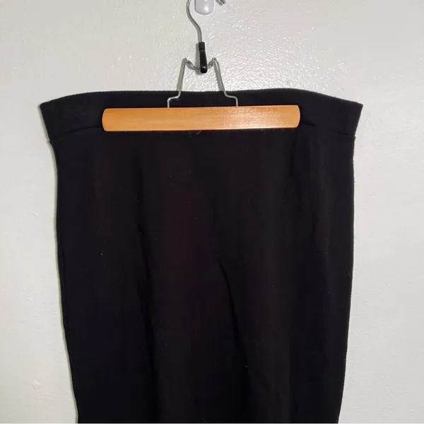 Ashley Blue Women's Midi Pencil Skirt Black‎ Button Side Pull On Bodycon Stretch - Image 6