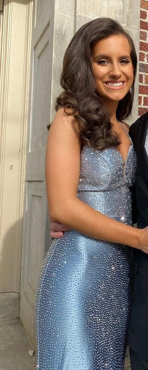 Sherri Hill Blue Gown - Image 4