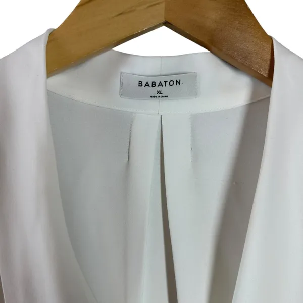 Babaton White Long Sleeve Blouse AS-IS (Flaw) Career Office Size XL - Image 4