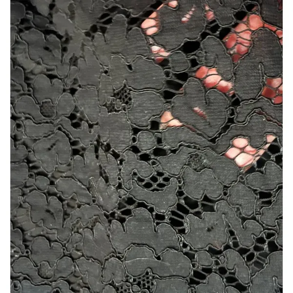 Rafaella Blouse Womens L Used Black Floral Lace Attached Cami - Image 10
