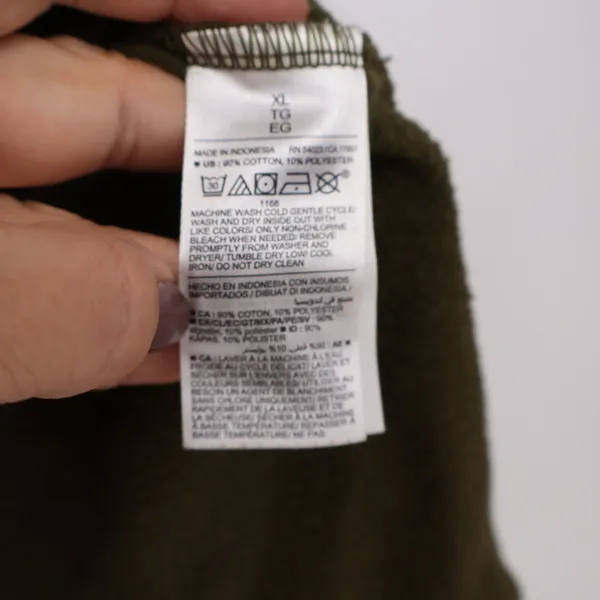 Old Navy Sweatshirt Womens XL Maternity Quarter-Zip Olive Green Fleece Excellent - Image 3