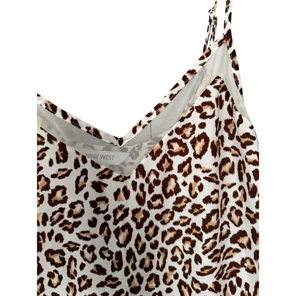 Nine West‎ Leopard Print Cami Women's Size M - Image 3