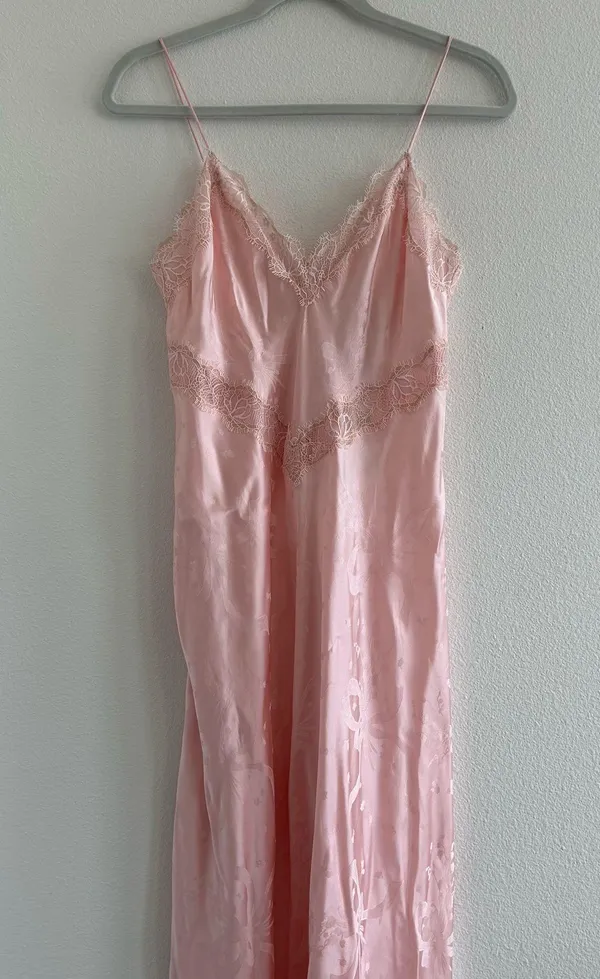 Love Shack Fancy Serita Bow Jacquard Maxi Dress - Image 3