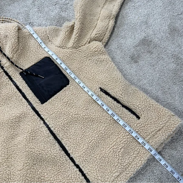 Eddie Bauer Women’s Chilali Fleece Full Zip Jacket Hooded Sherpa in Beige 2XL - Image 11