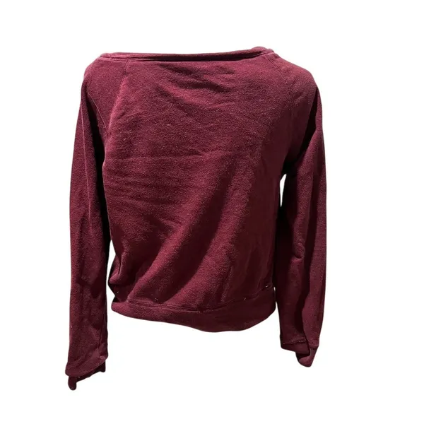 Oakley Women's Burgundy Crew Neck Sweatshirt Size S Long Sleeve Casual - Image 6