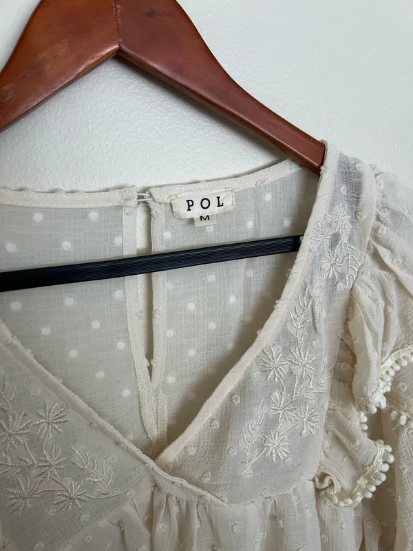 Pol bohemian indie cottage core top (m)  - Image 4
