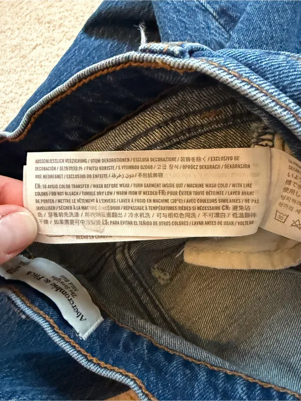 Abercrombie &‎ Fitch The Straight Mid Rise Jeans 29/8R Medium Wash Stretch - Image 5