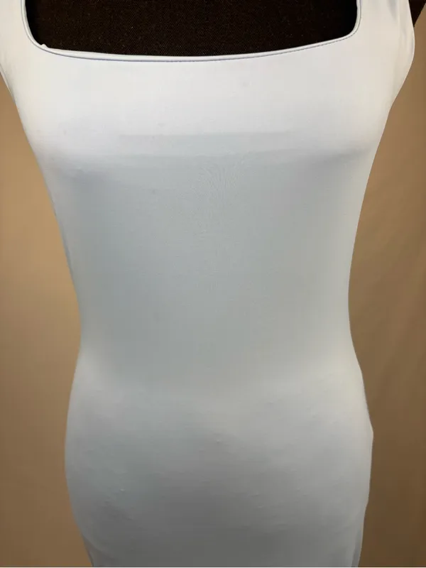 Bodycon Dress Blue Seamless Small - Image 6