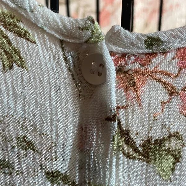 Frye L floral button down pockets Floral Maxi Dress - Image 15