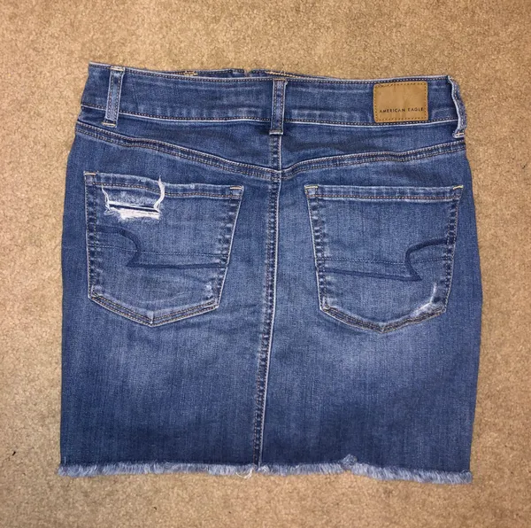 American Eagle Distressed Denim Skirt - Image 2