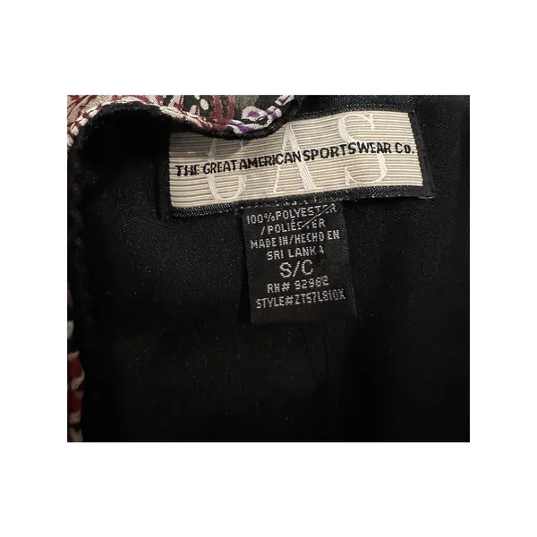 Vintage Black Floral Skirt Size Small Coquette Fairy Whimsigoth Y2K Sheer Lined - Image 3