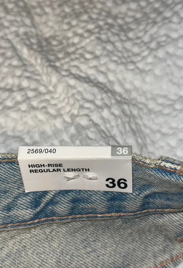High Rise Straight Leg Jeans - Image 3
