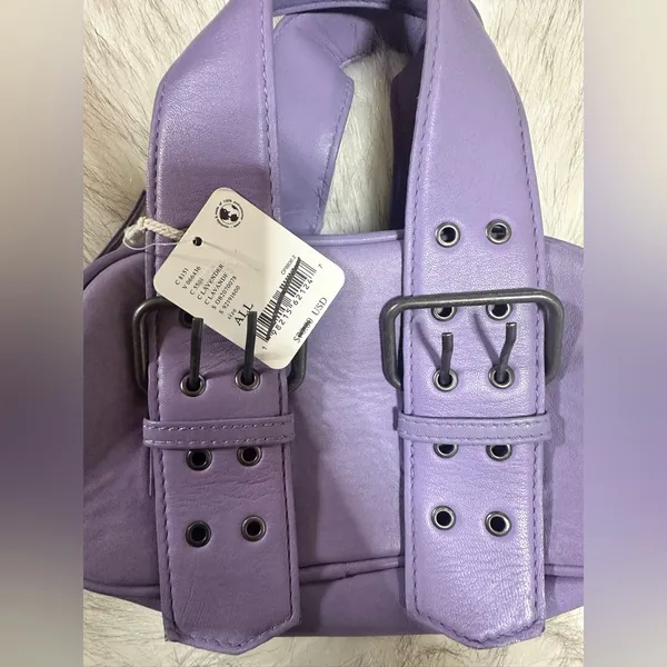 NWT Free People Say Yes Bag In Lilac 100% Leather $78 MSRP - Image 7