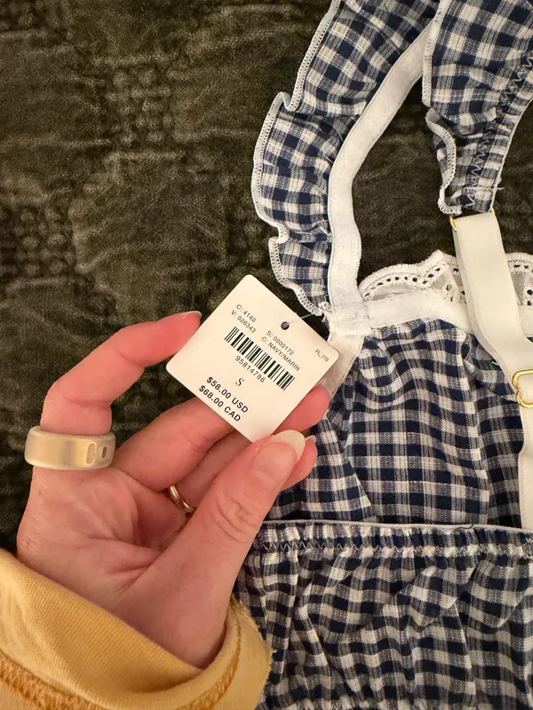 Anthropologie Gingham Bra - Image 3