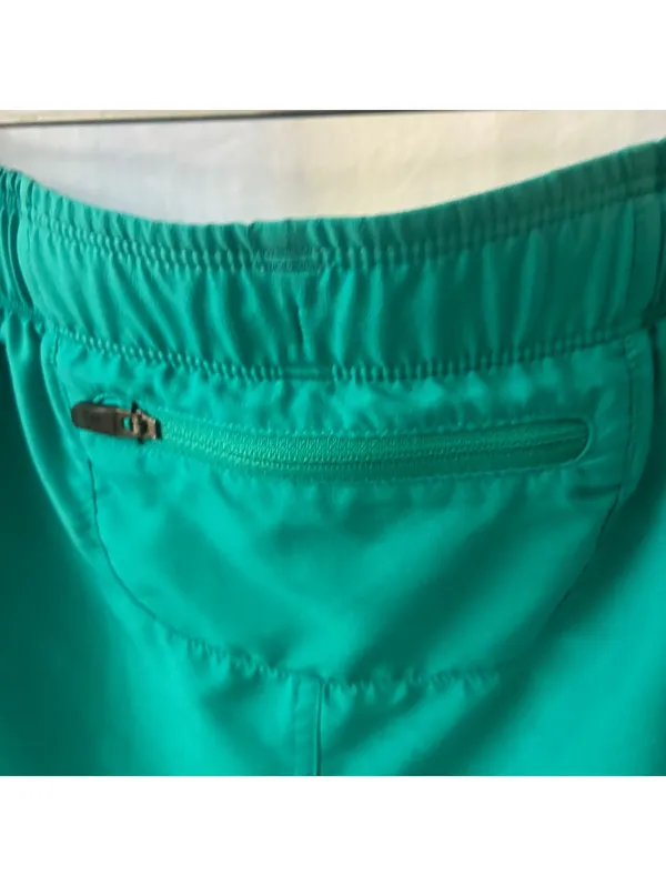 Under Armour HeatGear Womens Running Shorts Teal Green Black Athletic Size Med - Image 5