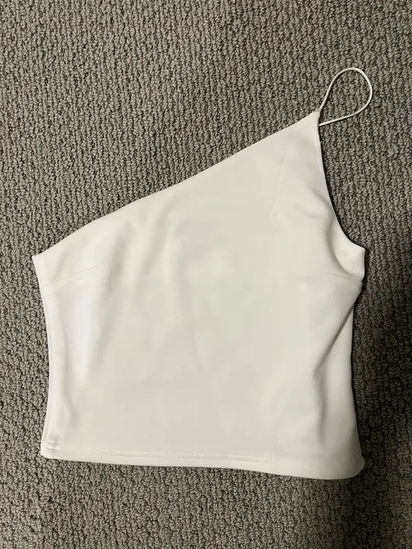 Princess Polly White One-Shoulder Top - Image 2
