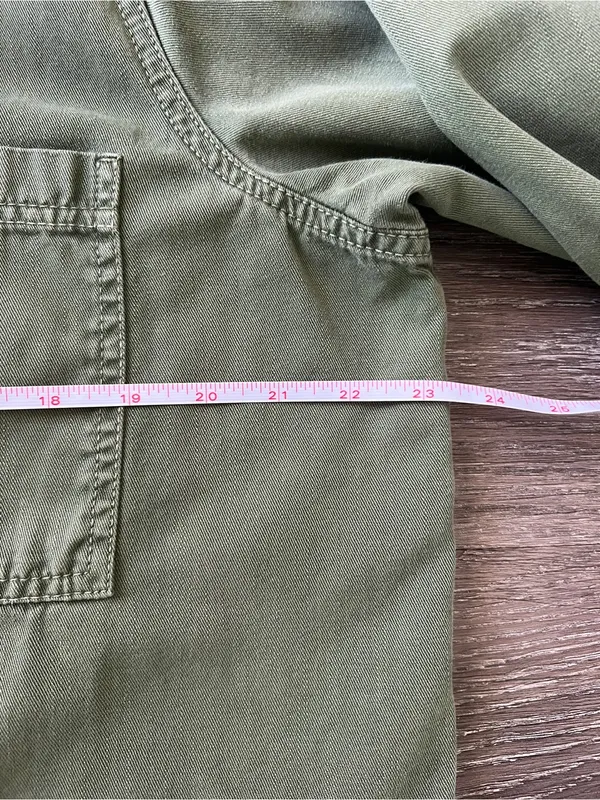 Universal Thread Olive Green Chore Utility Jacket Cotton Relaxed S - Image 11