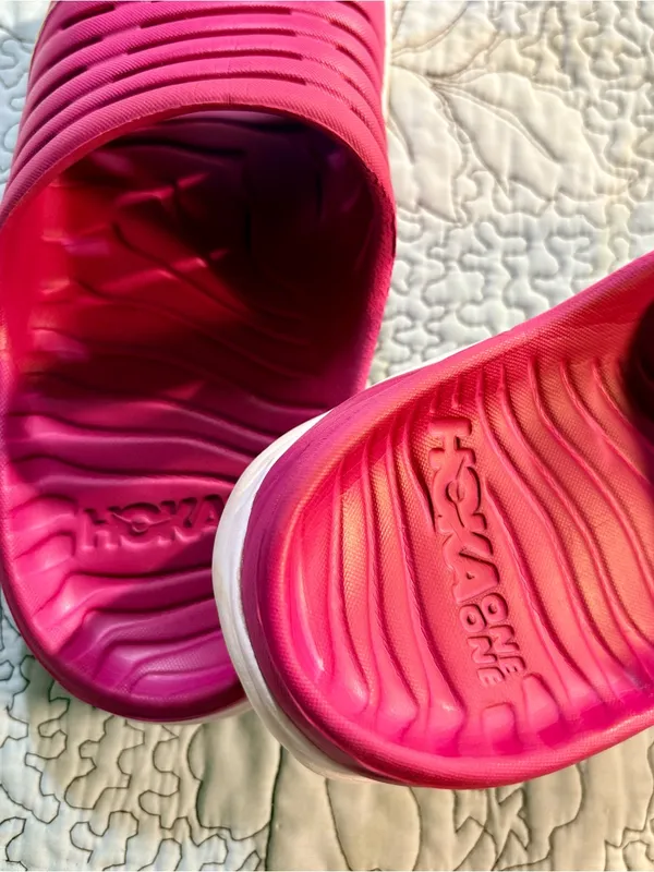 💥 HOKA ONE ONE Ora Recovery Slide Festival Fuchsia Butterfly Women’s 9 🧡 - Image 6