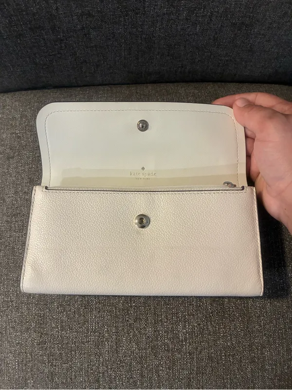 kate spade White Leather‎ Women's Wallet - Image 5