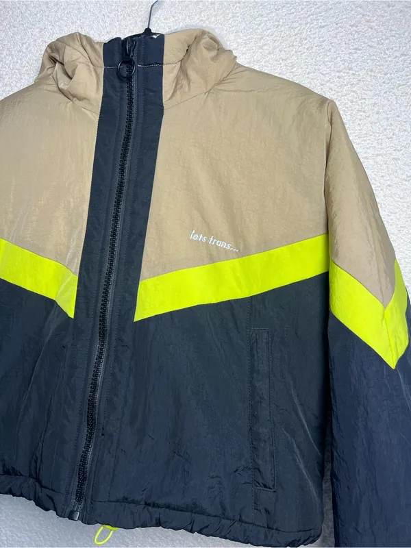 Urban Outfitters Women’s iets frans Puffer Batwing Sherpa Jacket Zip Up‎ Size M - Image 7