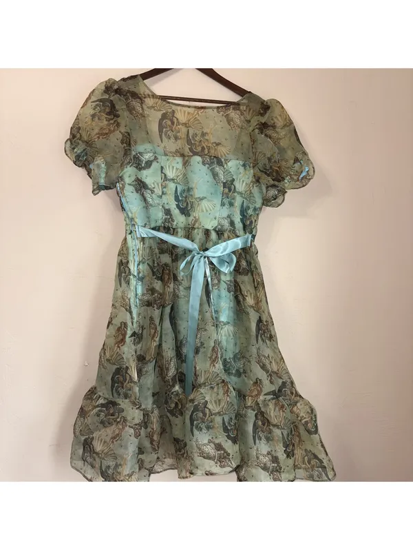 Thorn & Fable Birth of Venus Dress Women’s Medium Renaissance Art Print Midi - Image 7