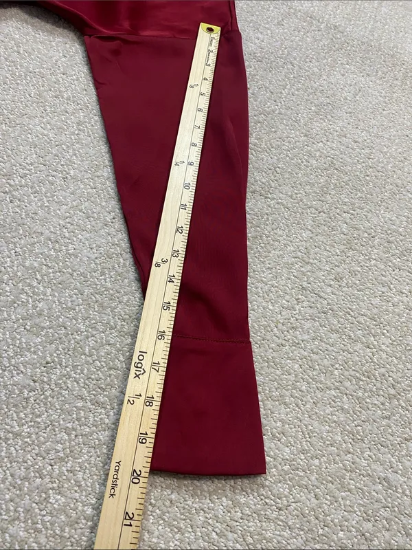 Vici Burgundy Satin Twist-Waist Midi Dress Size Xs - Image 15