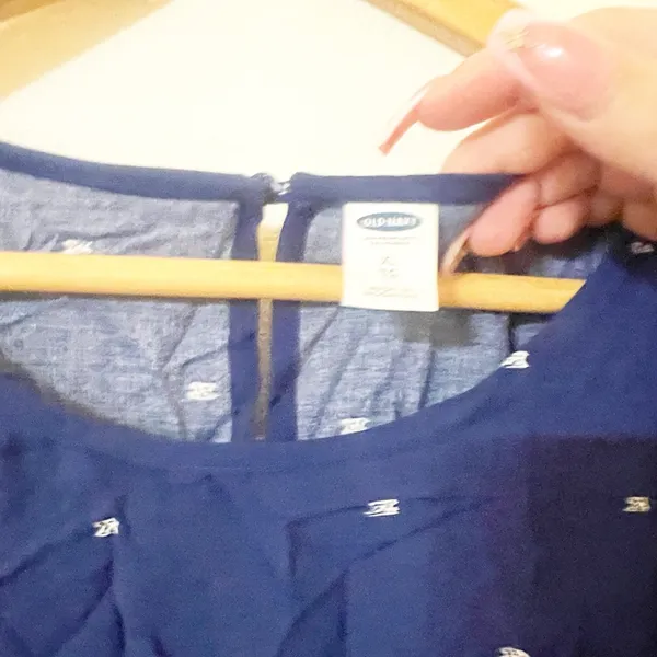 Old Navy onox Jan navy dot tank mini belted women’s summer keyhole back dress - Image 7