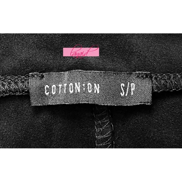 Cotton On Tranquil Moto Leggings Black Suede Velour Stretchy Edgy Tights Skinny - Image 6