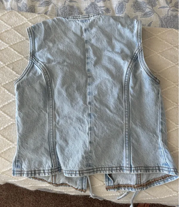 Abercrombie Denim Tie Tank Top - Image 4