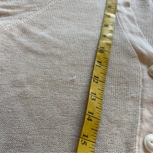 RAG & BONE Cream‎ Fine Wool Button Front Cardigan Size XS - Image 8