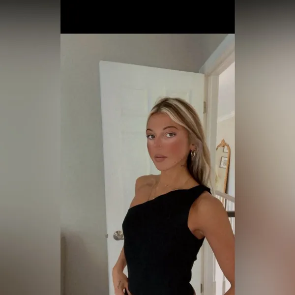 Beautiful Simple Black ASOS One Shoulder Top - Image 2